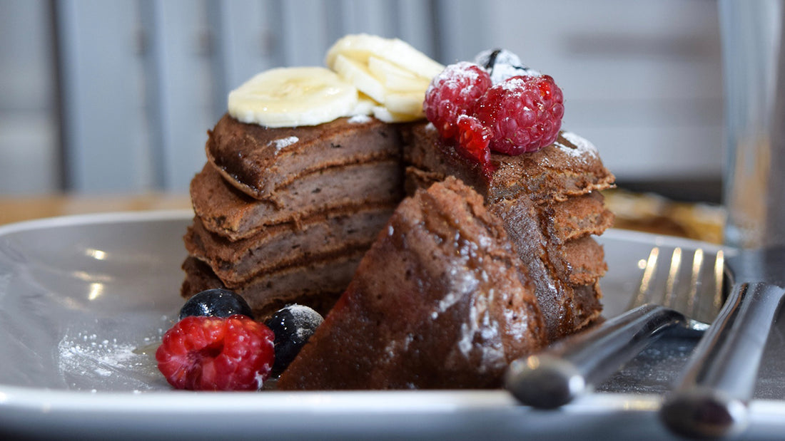 Chocolate Performance Protein Pancakes